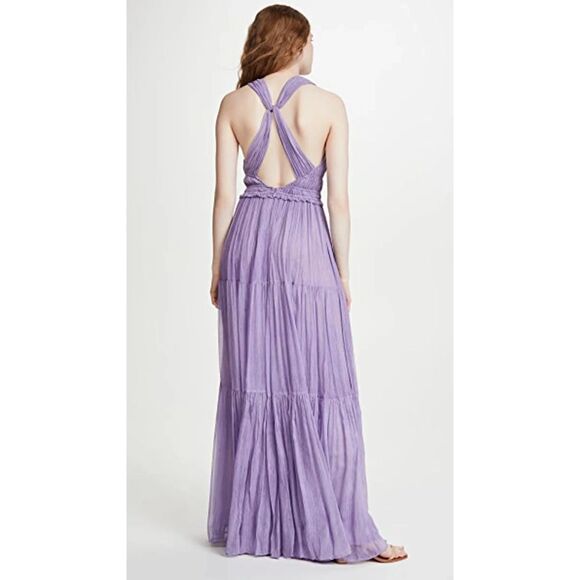 ULLA JOHNSON Freesia Silk Maxi Gown Sz 8 - Picture 2 of 10